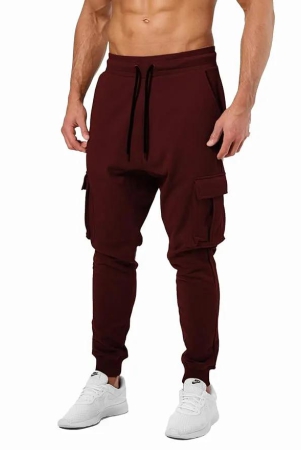 notiontee-mens-cotton-solid-men-stylish-cargo-black-track-pants-maroon-xl