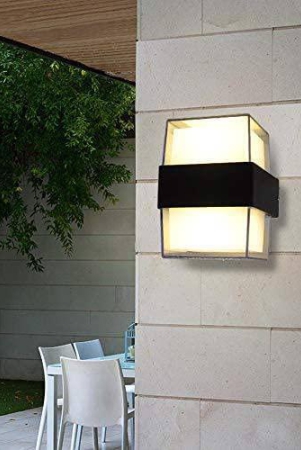 DAYBETTER? 2W IP65 Waterproof Outdoor Wall Lights,Up and Down LED Porch Lights, Outdoor Wall Lamp Suitable for Garden & Patio Lights,Elevationl Light(Warm White)-Pack of 1