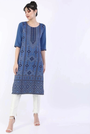 ketch-polyester-printed-straight-womens-kurti-blue-pack-of-1-none