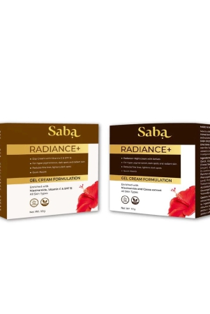 saba-radiance-day-gel-cream-radiance-night-gel-cream-combo-50g-each-pack-of-2