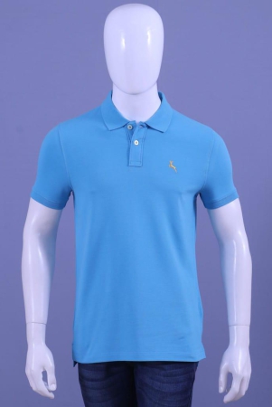 Men's Blue Embroidery Polo T-Shirt