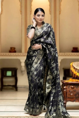 apnisha-silk-embellished-saree-with-blouse-piece-black-pack-of-1-black