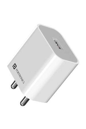 Portronics ADAPTO 12 2.4A charger with single USB Port