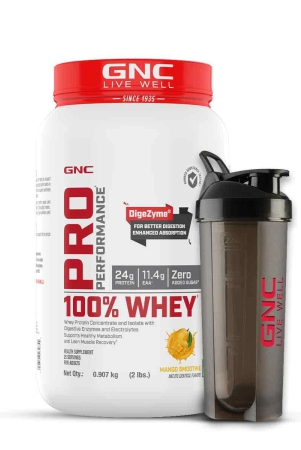 gnc-pro-performance-100-whey-protein-2-lbs-with-shaker-mango-smoothie