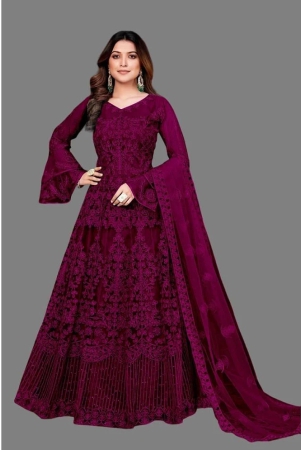 apnisha-wine-flared-net-womens-semi-stitched-ethnic-gown-pack-of-1-none