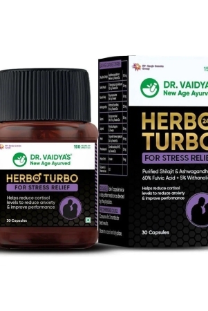 dr-vaidyas-herbo24turbo-stress-relief-capsules-ayurvedic-30-capsules-pack-of-1