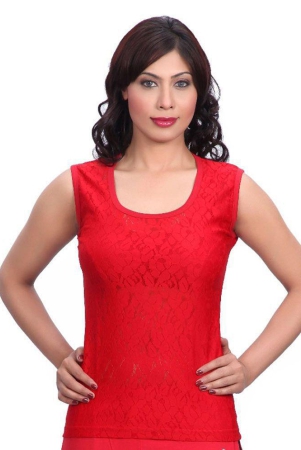 Selfcare Red Net Camisoles - L