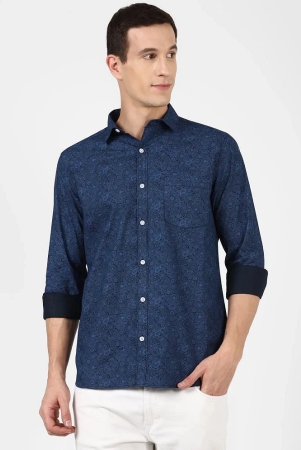 urbanmark-mens-100-cotton-full-sleeves-slim-fit-printed-casual-shirt-navy-none