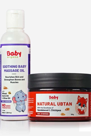 babyorgano-soothing-baby-massage-oil-and-natural-ubtan-combo-for-babies-natural-ubtan-100g-baby-massage-oil-100ml-100-safe-for-babies