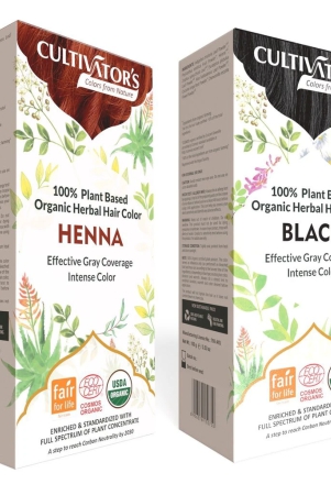 cultivators-organic-hair-color-kit-henna-black-200g-two-step-natural-coloring-kit