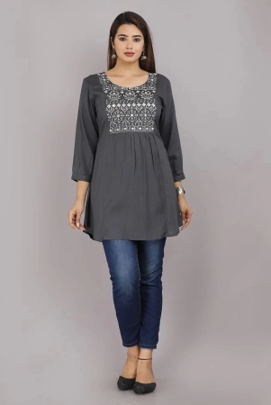 jc4u-grey-rayon-womens-flared-kurti-pack-of-1-none