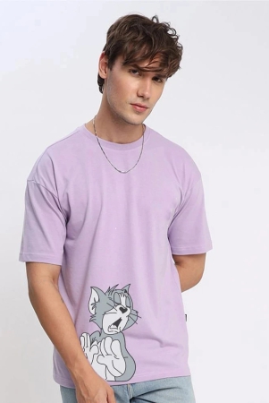 ppthefashionhub-cotton-regular-fit-printed-half-sleeves-mens-t-shirt-lavender-pack-of-1-none