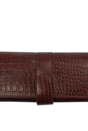 genuine-leather-croco-style-causal-tan-clutch-for-women