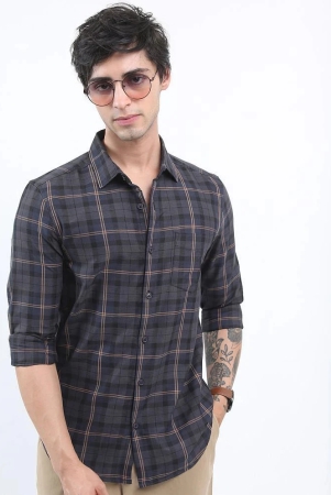 ketch-cotton-blend-regular-fit-checks-full-sleeves-mens-casual-shirt-grey-pack-of-1-none