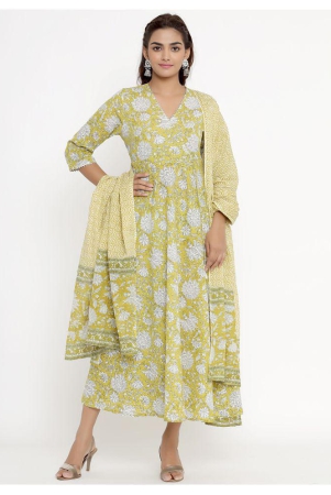 miravan-yellow-cotton-anarkali-kurti-3xl