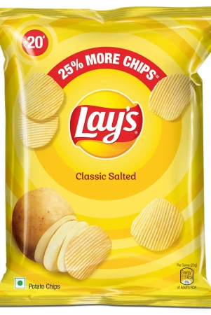 Lay's Potato Chips - Classic Salted Flavour, Crunchy Chips & Snacks, 50G