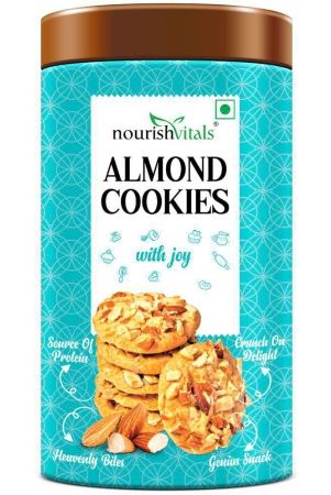 nourishvitals-almond-cookies-heavenly-bites-source-of-protein-crunchy-delights-genius-snack120g