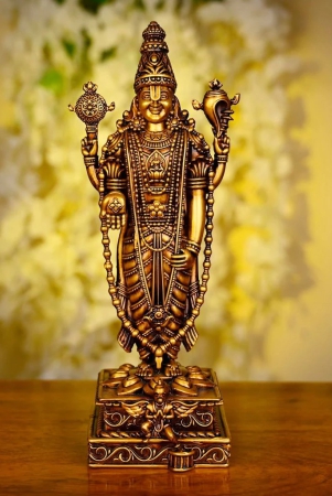 artarium-venkateshwar-balaji-lord-tirupati-balaji-shri-venkateshwara-swami-idol-for-home-decor-and-gifts-905-inches-pack-of-1