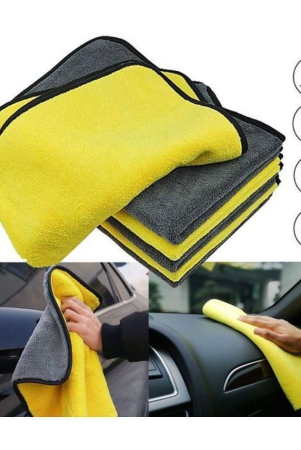 HOMETALES - Microfiber Car & Bike Cleaning Cloth 400 GSM for Automotive Car accessories (Pack Of 1)