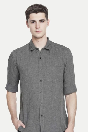 radprix-cotton-blend-regular-fit-solids-full-sleeves-mens-casual-shirt-grey-pack-of-1-none