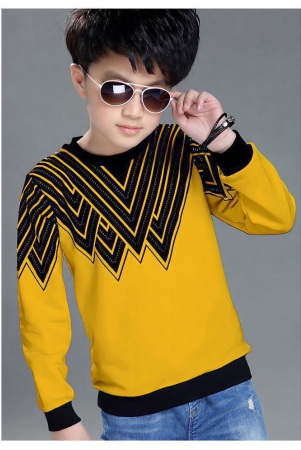 force-boys-cotton-tshirts-yellow-black-13-14-years-none