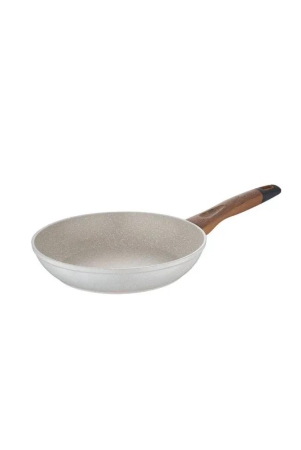 Bergner Naturally Marble Non Stick Frypan | Gas & Induction Compatible | Cream 20 cm