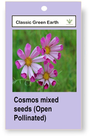 classic-green-earth-flower-seeds-cosmos-mixed-50-seeds-open-pollinated-