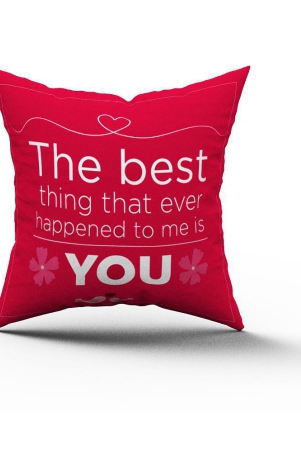 HOMETALES - Multicolor Polyester Gifting Printed Cushion