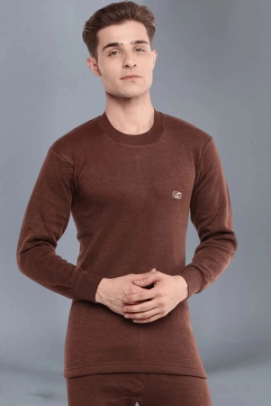 dollar-pack-of-1-cotton-blend-mens-thermal-tops-brown-none