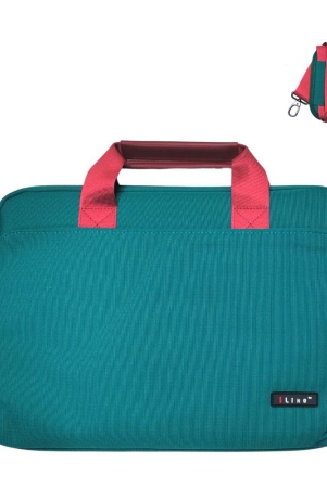 (Green/Pink) Laptop Bag with Sling Compatible with MacBook 13 inch 14 inch All Models