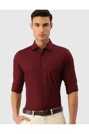 ivoc-maroon-100-cotton-slim-fit-mens-casual-shirt-pack-of-1-none