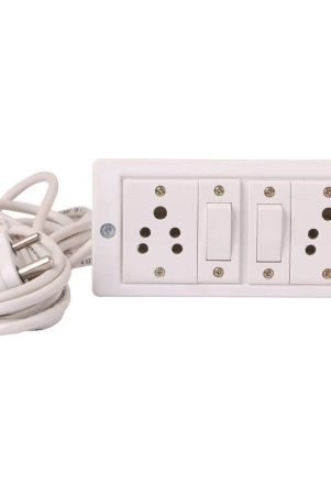 indrico-power-strip-extension-multi-outlet-board-fitted-with-2-anchor-sockets5-amp2-anchor-switch-and-4-metre-wire-with-5-amp-plug