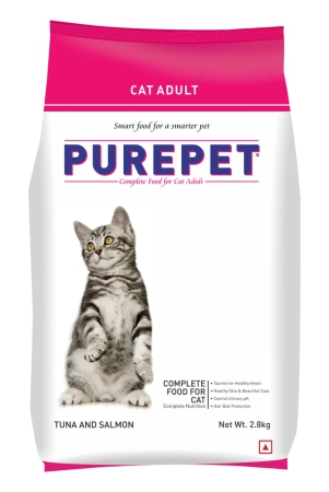 Purepet Complete Nutrition Tuna Dry Adult Cat Food, 2.8 Kg