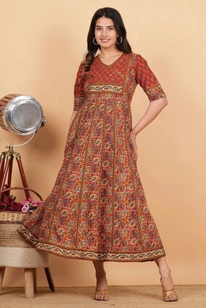 vbuyz-cotton-printed-anarkali-womens-kurti-maroon-pack-of-1-none