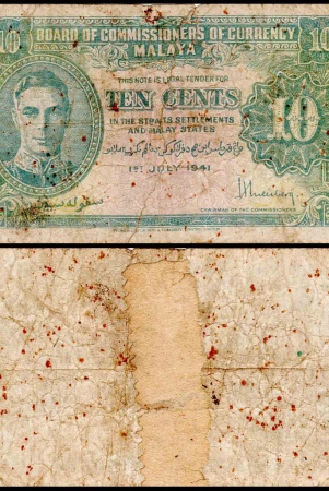 malaya-10-cents-very-used-damaged-banknote