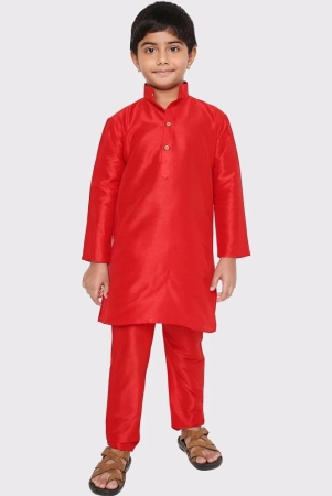 maharaja-red-silk-boys-kurta-sets-pack-of-1-none