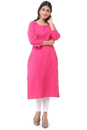 deshbandhu-dbk-pink-cotton-womens-straight-kurti-none