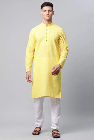 jompers-mens-embroiderd-kurta-pajama-s-yellow