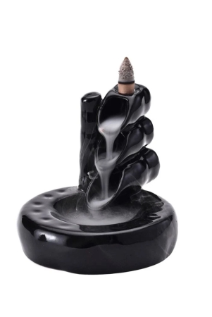 bodhi-house-ceramic-smoke-dropping-fountain-backflow-incense-holder-with-20-incense-cones-home-decor-gift-incense-burner-decorative-showpiece-aromatherapy-garden-black