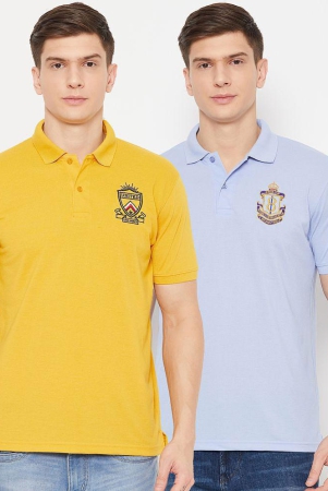 ubx-polyester-regular-fit-solid-half-sleeves-mens-polo-t-shirt-mustard-pack-of-2-none