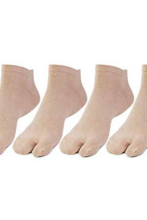 women-plain-cotton-secret-length-thumb-socks-pack-of-4-skin-free