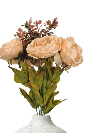 Large Peony Blooms Artificial Flowers Peach