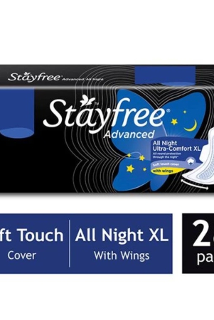 stayfree-advanced-all-nights-ultra-comfort-sanitary-pads-xl-28s