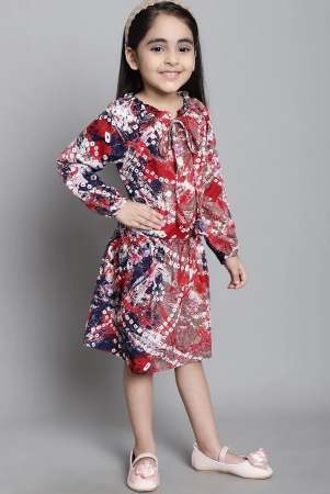 mini-ming-girls-floral-print-tie-up-neck-puff-sleeve-crepe-fit-flare-dress