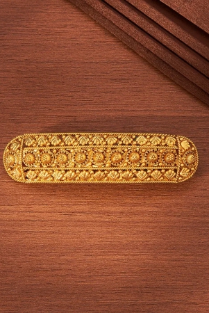 antique-plain-gold-hair-clip-with-gold-plating-gold