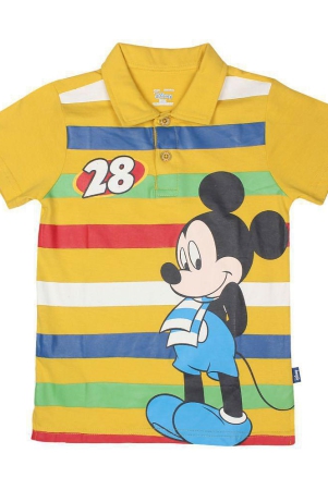 Proteens Boys Yellow Disney Printed Round Neck T-Shirts - None