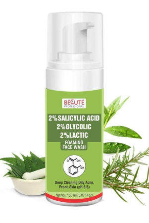 becute-professional-2-salicylic-acid-foaming-face-wash-for-deep-cleansing-oily-acne-prone-skin-150-ml