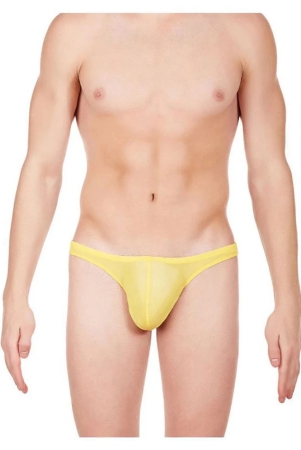 la-intimo-nylon-mens-trunks-yellow-s