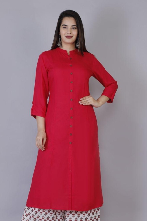 doriya-pink-rayon-a-line-kurti-single-none