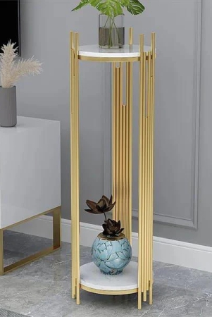 long-2-tier-pot-stand-glossy-golden